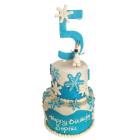 Two tier frozen fondant